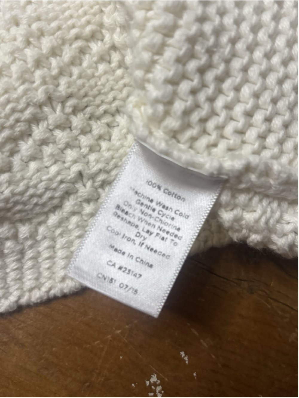 Talbots Ivory Cable Knit Sweater Women’s M 100% Cotton Crewneck Long Sleeve - Picture 7 of 7